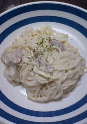 豆乳で?!簡単おいしいクリームパスタ-レシピのメイン写真