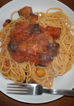 30分で出来る!!なすとベーコンのパスタ-レシピのメイン写真
