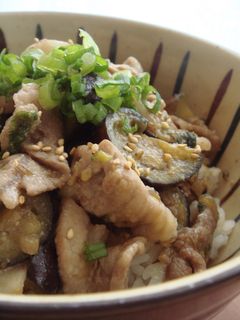 ✿豚と茄子のピリ辛!!コク旨♡味噌丼✿-レシピのメイン写真