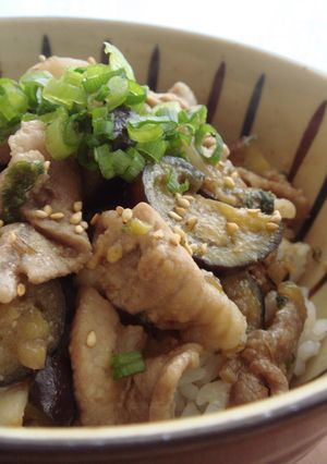 ✿豚と茄子のﾋﾟﾘ辛!!ｺｸ旨♡味噌丼✿-レシピのメイン写真