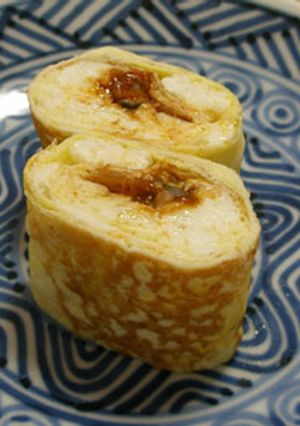 ハンバーグソースの卵焼き　お弁当のおかず-レシピのメイン写真
