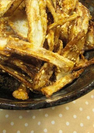 めちゃウマ♥ごぼうの甘辛揚げ-レシピのメイン写真