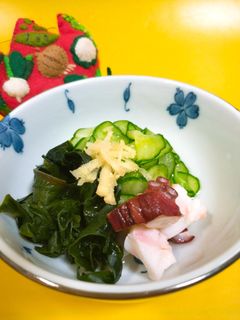 きゅうりとゆでタコの酢の物-レシピのメイン写真