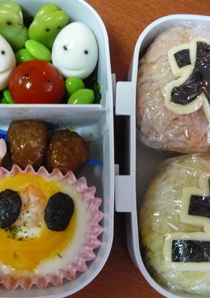 シンケンジャー弁当♪　キャラ弁-レシピのメイン写真