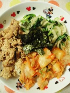 ★ビビンバ風の節約丼☆-レシピのメイン写真