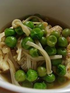 焼き豆腐とグリーンピースの煮物-レシピのメイン写真