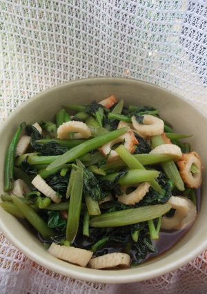 うどシリーズ　うど葉と竹輪の炒め煮-レシピのメイン写真
