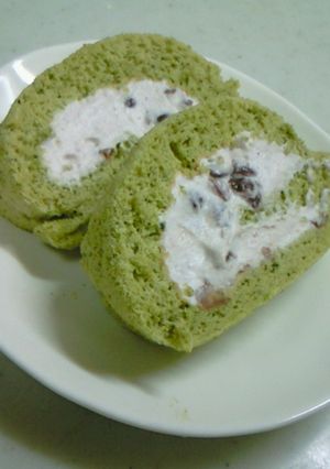 米粉でふわッもちッ抹茶ロールケーキ★-レシピのメイン写真