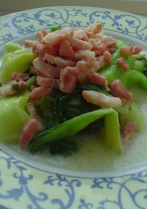 チンゲン菜のミルク煮-レシピのメイン写真