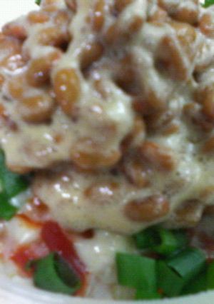 納豆の超簡単４色丼！！-レシピのメイン写真