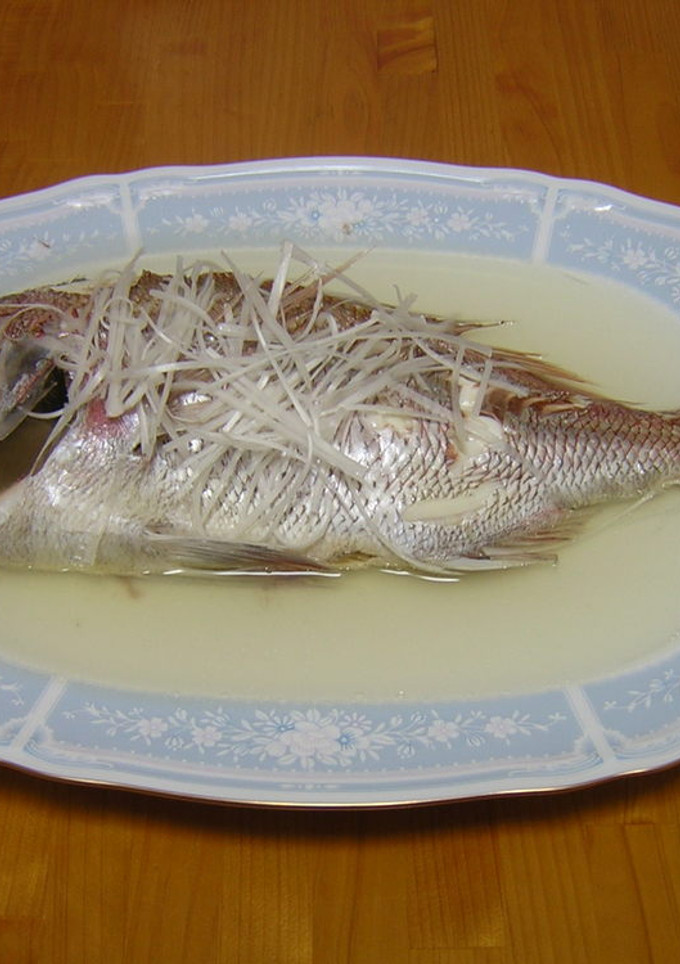 清湯清蒸魚（蒸し魚の澄ましスープかけ）-レシピのメイン写真
