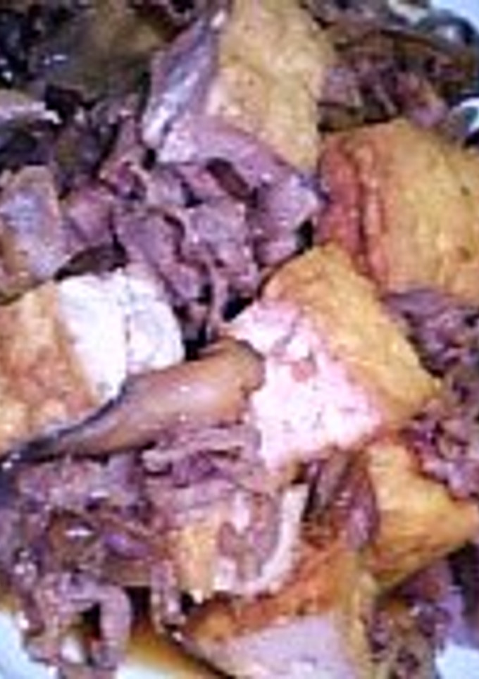 マイタケと厚揚げの甘辛煮-レシピのメイン写真