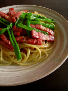 しし唐とベーコンのパスタ-レシピのメイン写真