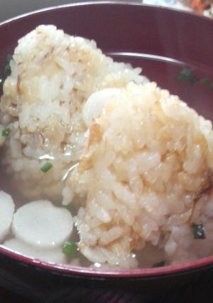 焼きおにぎり☆お吸い物仕立て。-レシピのメイン写真