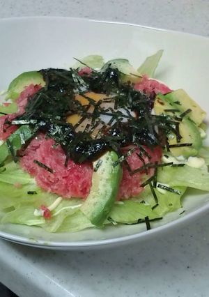 岩のり活躍！アボネギカフェ飯-レシピのメイン写真