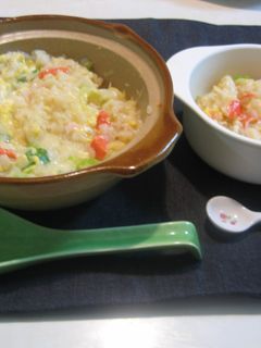 ママと子供のパパッと雑炊-レシピのメイン写真