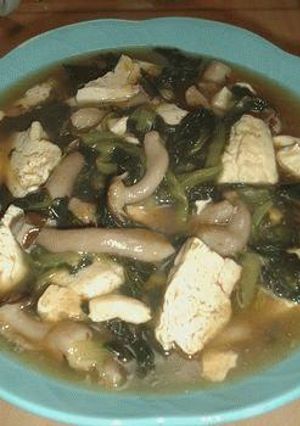 すごくおいしいダイエット！タァツァイと豆腐の中華風旨煮-レシピのメイン写真