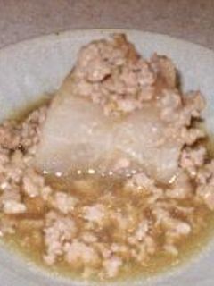 おっきいふろふき大根 挽肉あんかけ-レシピのメイン写真