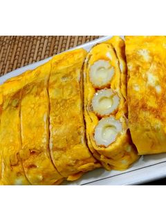 チーズ竹輪入り玉子焼き★動画あり★-レシピのメイン写真