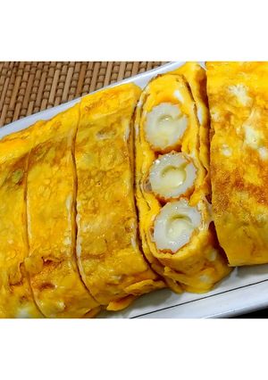 チーズ竹輪入り玉子焼き★動画あり★-レシピのメイン写真