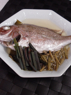鯛とじゅんさいの酒蒸し-レシピのメイン写真