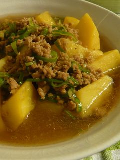 じゃがいもの煮物♥挽肉あんかけ-レシピのメイン写真