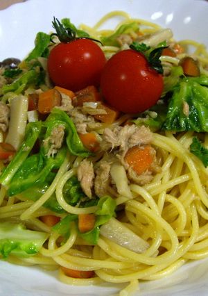 カフェレストランの味✿和風オイルパスタ-レシピのメイン写真