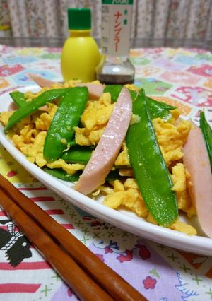 ♪きぬさやえんどうのナンプラー炒め♪-レシピのメイン写真
