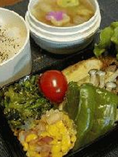 焼き肉・野菜弁当-レシピのメイン写真
