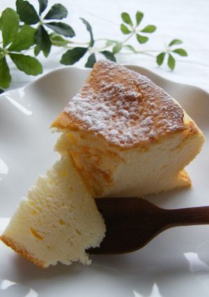 甘さ控えめ！あっさりスフレチーズケーキ-レシピのメイン写真