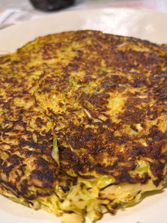 【小麦粉なし】カレーキャベツお好み焼き-レシピのメイン写真