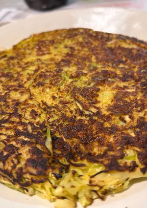 【小麦粉なし】カレーキャベツお好み焼き-レシピのメイン写真