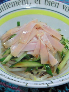 【簡単!】もやしとハムのごまれしょサラダ-レシピのメイン写真