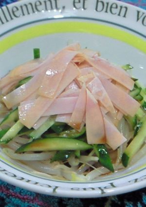 【簡単!】もやしとハムのごまれしょサラダ-レシピのメイン写真