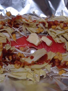 トースターで鮭のちゃんちゃん焼き風~。-レシピのメイン写真