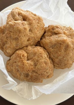 ゴマときな粉香る全粒粉100%のレンチン蒸しパン-レシピのメイン写真