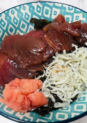 マグロの３色丼-レシピのメイン写真