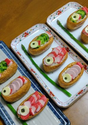 鯉のぼり いなり寿司-レシピのメイン写真