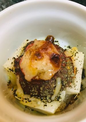 ココットで焼く●プチトマトピザもちーず-レシピのメイン写真