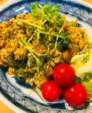 のこったカレーで●香草カレーピラフ