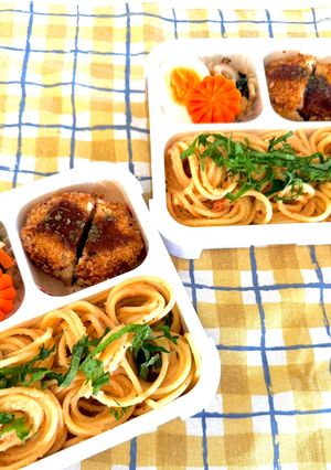 明太子パスタ弁当-レシピのメイン写真