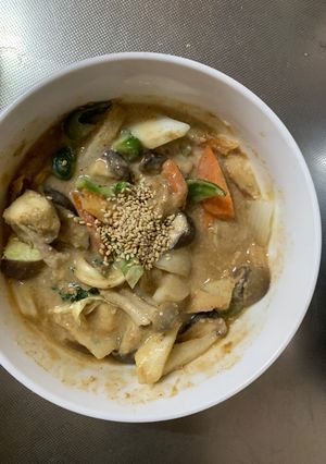 肉無チクワ洋風梅味噌クリーム味野菜炒め-レシピのメイン写真