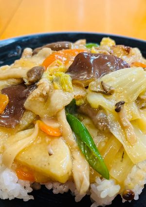 腸活の王様☆きのこたっぷり五目かけご飯-レシピのメイン写真