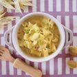 ベビーホタテと野菜のマカロニパスタ
