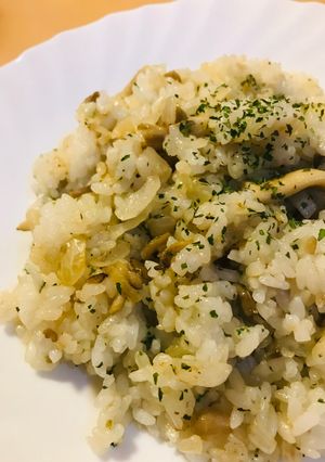 新玉ねぎ＆茸のバター炒めチャーハン-レシピのメイン写真