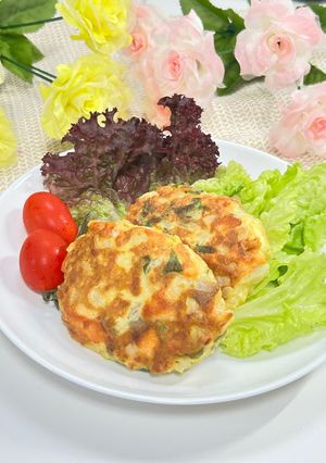 ふわふわサーモンはんぺんハンバーグ-レシピのメイン写真