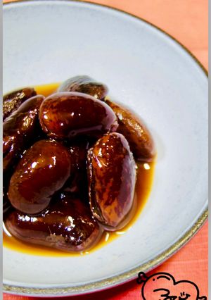 作り置きに！コーヒーが香る紫花豆のツヤツヤ煮豆！-レシピのメイン写真