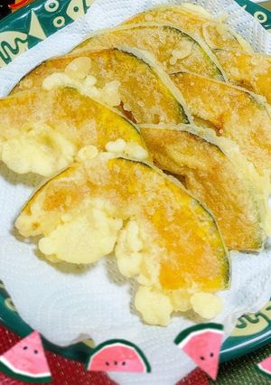 かぼちゃの天ぷら🍀🍀-レシピのメイン写真