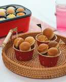 たこ焼き器で焼くHMのベビーカステラ