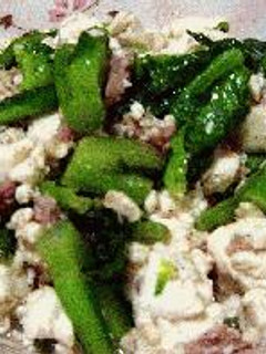 超簡単!豆腐となばなのチャンプルー-レシピのメイン写真